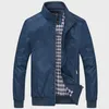 Jackets masculinos Zipe Up Trendy All Match Spring Jacket Hem Simples Elastic para os homens de namoro