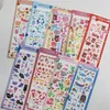 Geschenkwikkeling Koreaanse vlokken IDOL CARD Deco plakboek Diy Materiaal Decoratie Kawaii Stationery -stickers Ins schattig cartoon dieren laser stickergif