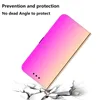 Роскошные зеркальные кожаные кожи кожи для Samsung Galaxy A33 5G A53 A73 A23 M23 F23 M53 M33 iPhone 14 Pro Max Gradient Holder Card Flip Cover Book Mup Muck