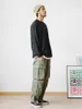 Xxstore Marchio di moda giapponese Tubo dritto Tuta cargo lavata allentata Pantaloni casual da uomo Yu Wenleqiu
