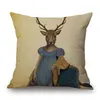 Cuscino/cuscino decorativo poster d'arte nordica in stile cover cuscino decorativo zebra giraffe elefante animale di moda che indossa il divano cappello thr3227931