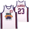 Men film #1 buggar #23 James Space Jam New Legacy Basketball Jerseys Stitched Outdoor Sportswear Hip-Hop Culture 2022 Summer Black White Size S-XXL