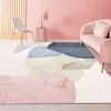 Теплый романтический корейский стиль 3D Print Carpet Square Square Marte в гостиной и спальне