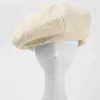 Heta säljer hattar för kvinnor Autumn Winter Soft Polyester Solid Color Windproof Ocongon Cap vuxen unisex cap kvinnlig basker J220722
