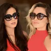 Güneş gözlüğü Moda Marka Kadın Tasarımcı Vintage Yuvarlak T güneş gözlüğü Kadın Gözlük Degrade Çerçeve Shades Erkekler Oculos