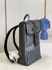 Luxury Saumur Backpack Men's Shoulder Bag Monogram Eclipse Canvas Black M45913 Women Versatile Bags Outdoor Travel Sports 27-42-13CM With Dust Bag