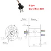 1pcs miniature slipring 8ch جمع الأسلاك قطرها 12.5 مم الحالي 2A فرشاة كهربائية 360 درجة موصل دوار دوار للمعدات الصناعية