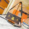 Box Bag Crossbody Bags Lady Handbag Messenger Purse Fashion Classic Letters Printing Genuine Leather Gold Metal Buckle Removable Two Shoulder Straps