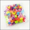 Clamps Hair Jewelry Mixed Color Butterfly Mini Hairclips Childrens Small Clip Grip Claw Barrettes Accessories Drop Delivery 2021 Kb5Zv