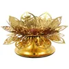 Candle Holders Creative Lotus Holder Butter Lamp Candlestick OrnamentCandle
