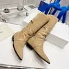 Designerskie buty jesienne zimowe pustynia but kowboj fahsion buts bots kaszmirowe paski 5 color Medal ciężkie podeszwy miękki tkanin