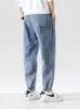Wiosna Lato Czarne Niebieskie Dżinsy Mężczyźni Streetwear Denim Joggers Casual Cotton Harem Spodnie Jean Spodnie Plus Size 6XL 7XL 8XL 220328