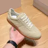 Luxury Men Army Retro Trainers Shoes Fashion Sneakers Casual Leather Mens Sport Classic Flats Turn Fur Shoe