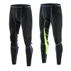 Pantalons pour hommes Sports de compression extensibles pour hommes Courir Bas de basket serrés Pantalons de cyclisme pour fitness à séchage rapide pour hommes