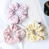 Boho пасторальный стиль волос Scrunchies Girls сладкие цветочные волосы Ring