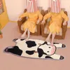 Mignon vache chambre tapis chambre d'enfants chevet couverture doux en peluche tapis maison salon longue bande tapis mignon chambre décor enfants tapis