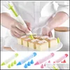 Sile Diy Food Write Pen Chocolate Decorating Tools Cake Mold Cream Icing Pi bakverk Kök Tillbehör med 4 munstycken Drop Leverans 2021 Bak