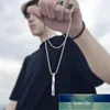 Collana a spirale di celebrità di Internet Moda maschile Personalità semplice Ciondolo da uomo Hip Hop Pendenti per ragazzi Ornamento fresco in acciaio al titanio