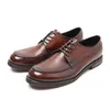 Dress Shoes For Men COW Leather Retro Handmade Men's Shoes