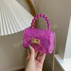 Enfants gelée sacs à main et sacs à main mignon Mini sacs à bandoulière pour filles PVC pochette Kawaii bébé porte-monnaie enfant en bas âge clair sac à main