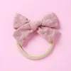 Accessoires pour cheveux Bébé Arcs Bandeau Filles Haar Accessoires Coton Enfants Princesse Bandeaux Infantile Bandeaux Nylon Fiocco Nascita Dla Dzieci SoftH