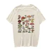 Vintage Fashion Mushroom Print T-shirt surdimensionné Egirl Grunge Esthétique Streetwear T-shirts graphiques Femmes T-shirts Tops mignons Vêtements 220411