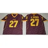 Chen37 Man Central Michigan Chippewas 27 Antonio Brown College Football Jersey Sewn Vintage Red 1997 Rose Bowl Pat Tillman Arizona State Jerseys