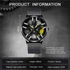 Watches 2023 New Men Wheel Rim Hub Titta på rostfritt stål Mesh Belt Sport Car Waterproof Creative Leather Clock Montre Homme 220726
