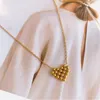 Anhänger-Halsketten, nicht verblassend, 18 K vergoldet, Herz-Halskette, modisch, sexy Titan-Edelstahl-Schmuck, Damen-Zubehör