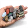 Stone Loose Beads Jewelry Mini Coffin Statue Natural Quartz Agate Crystal Healing Reiki Stones Carved Ornament Home Decorations DHBQE