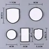 Party Supplies Blank Sublimation Patch Iron-On Round Square Shapes DIY Heat Transfer Printing Clothes Bag Repair Pad