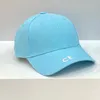 Spring Summer Women Letter Embroidery Outdoor Leisure Sun Baseball Cap Men Cotton Breathable Solid Color Adjustable Cap