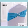 Spandex Lycra Chaise De Mariage Er Sash Bandes Fête Anniversaire Boucle Sashe Décoration Couleurs Disponibles Wt032 Drop Delivery 2021 Ceintures Ers Home