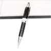 5A MBPEN 프로모션 펜 작가 판 Antoine de Saint-Exupery 블랙 수지 분수 롤러 볼 볼펜 일련 번호가있는 부드러운 M 쓰기