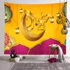 タペストリーeidムバラク装飾背景壁タペストリー布ラマダンホームイスラムパーティーベッドルームルーム装飾タペストリー