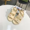 Designer Dames Mini G Sandalen Slipper Mode Dame Sandaal Strand Dikke Bodem Verkopen Goed Slippers Platform Alfabet Rubber hoge hak Dia's met doos