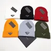 Brandbreien Solid Color Unisex Beanie Keep warme krimpende mode nieuwe hiphop streep winter hoed schedels beanies