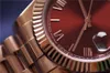 Daydate Yellow Rose Gold Watch Męskie kobiety luksusowe zegarek dziennik Prezydent automatyczny projektant zegarków mechanicznych roma tarł