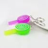 Keychains Creative PVC Fudge Lollipop Keychain Pendant Student Backpack Mini Candy Car Alloy Key Ring AccessoriesKains Forb22