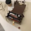 Luxe schoudertassen Designer Messenger Bag Dikke kettinghandgreep Handtassen Lederen taskoppelingszak Eenvoud