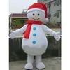 Performance sur scène Costume de mascotte d'homme de neige blanc Halloween Noël Fantaisie Fête Personnage de dessin animé Costume Adulte Femmes Hommes Robe Carnaval Unisexe Adultes