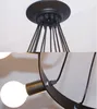 Vintage Industrial pendurado leve elegante esfera bola Dropight preto redonda clássica moderna lâmpada pendente de vidro led