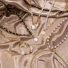 Vkme Wholale Gold Bear Pendanten Pearl voor vrouwen Choker vlinderketting ketting sieraden