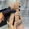 Designer femmes Lafite Straw Bags Sunshine Beach Épaule Shopping mode Voyage Crochet Grande Capacité Portefeuille Matériel Lettersh sacs fourre-tout