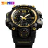 SKMEI Fashion Men Sports Quartz Dual Display Watches Shock Resist Military Digital Watch Waterproof Wristwatch Relojes Hombre 220407