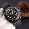 Mens Watch 시계 고품질 41mm 2813 케이스 블랙 고무 스트랩 방수 발광 다이얼 감시를위한 자동 기계적 움직임 남자 menwatch