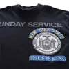 フォームプリンティングイエスはキングティーニューヨーク州バッジTシャツ日曜日サービスメンズオーバーサイズTOPST220721です
