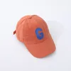 Letra do chapéu de bebê de outono da primavera G Banco de beisebol para menino menina crianças Hip Hop Sol Caps Fashion Fashion Chapéus 2-6 anos
