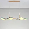 Lampes suspendues Moderne Nordique En Bois En Bois Designer Lampe Lustres Pour El Salon ChambrePendant