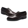 Nieuwe 2024 Vintage Men Derby Lace Up Business Shoes B